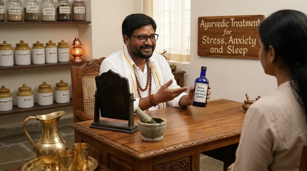 Ayurvedic treatment for stress, anxiety and sleep problems