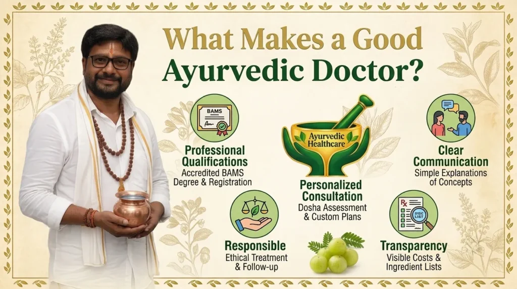 Good ayurvedic doctor features